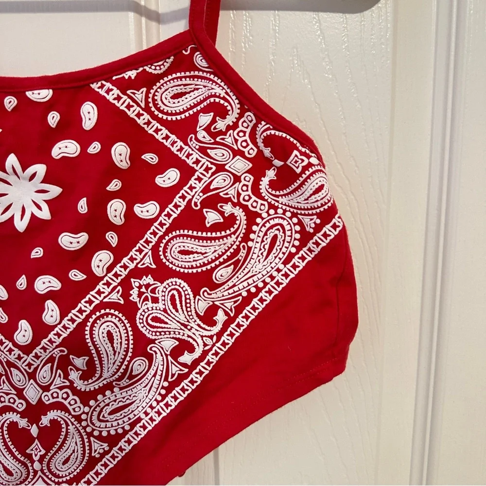 Red Bandana Top - Picture 2 of 4